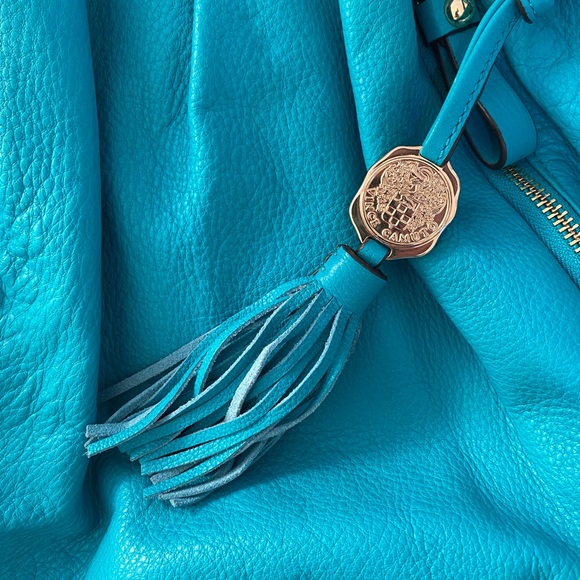 ♥️Preloved♥️ Vince Camuto Turquoise Cris-SA Group Satchel - Picture 10 of 16